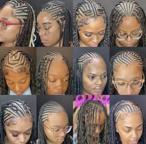 Fulani Braid With Heart, Small Fulani Braids With Heart, Straight Up Hairstyles Braids African, Fulani Braids With A Heart, Fulani Scarf Style, Straight Back Braids Cornrows Hairstyles, Fulani Braid Wig, Straight Back Feed In Braids With Design, Straight Up Hairstyles