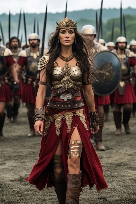 Denmark's Wonder Woman (r/midjourney) Female Warrior Outfit, Warrior Princess Costume, Gladiator Costumes, Amazons Women Warriors, Barbarian Woman, Warrior Costume, Warrior Outfit, Medieval Woman, Amazon Warrior