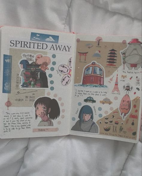 Spirited Away, Haku, Chihiro, Ghibli Studio, Ghibli Movie, Ghibli Aesthetic, Ghibli Core, Bullet Journal, Journal, Journaling, anime journal, cute, kawai, aesthetic, anime aesthetic Ghibli Scrapbook, Journal Ideas Movies, Movie Scrapbook, Studio Ghibli Scrapbook, Ghibli Sketchbook, Studio Ghibli Sketchbook, Totoro Journal, Ghibli Journal, Studio Ghibli Journal