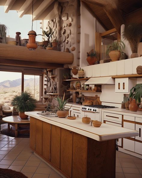 1976 Arizona / Western style 🧡🌵 • • • • (AI images — MJ 5.2) #70sinterior #1970sinterior #70saesthetic #1970s #70svibes #70snostalgia #70sdecor #70s #vintage #interiordesign #homedecor #luxuryhomes Architectural Digest 70s, 70s California Interior Design, 1970s Luxury, 70s California Aesthetic Home, 70s Home Aesthetic Kitchen, 70s Architecture Interiors, 1970s Interior, 70s Barbie Dream House, 70s House Decor