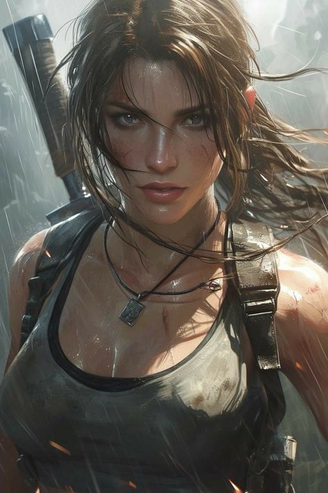 Lara Croft Fanart, Female Book Characters, Tomb Raider Art, Lara Croft Game, Lara Croft Tomb Raider, Tomb Raider Game, Ancient Tomb, Fandom Drawing, Tomb Raider Lara Croft