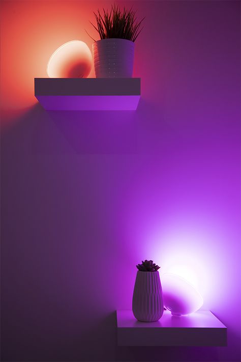 Philips Hue Inspiration, Phillips Hue Lighting Ideas, Philips Hue Lighting Ideas, Hue Lighting Ideas, Living Room Ambient Lighting, Led Living Room Ideas, Mood Lighting Ideas, Ambient Lighting Bedroom, Room Ambient Lighting