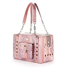 Lilly Rio Dog Carrier- Rose Luxury Pet Carrier, Designer Dog Carriers, Puppy Carrier, Rhinestone Dog Collar, Bichon Frise Dogs, Modern Womens Fashion, Dog Weight, Designer Dog Clothes, Pet Boutique