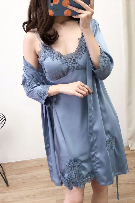 Nightwear Dress, Satin Nightwear, Silk Nightwear, Silk Nightgown, Silk Sleepwear, Wedding Robe, Night Dress For Women, Women's Pajamas, Sleep Wear