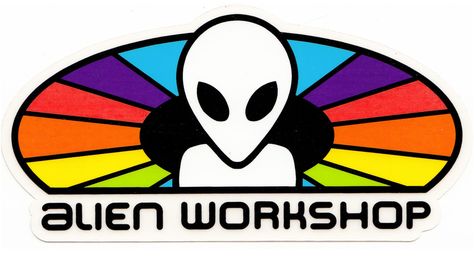 Alien Workshop Spectrum Sticker @ Tactics.com Alien Workshop Skateboards, Skateboard Logo, Real Skateboards, Alien Workshop, Skate And Destroy, Sticker Street Art, Skate Art, Aliens And Ufos, Skateboard Design