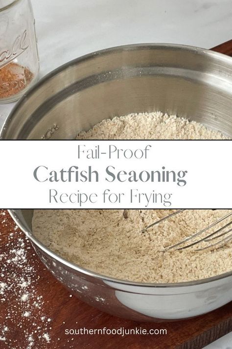 Catfish Seasoning Recipe, Catfish Seasoning, Catfish Breading, Fish Breading Recipe, Frying Catfish, Fried Catfish Recipe, Catfish Stew, Catfish Dinner, Fried Catfish Recipes