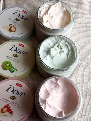 Dove Exfoliating Body Polish, Exfoliating Body Polish, Alat Makeup, Shower Skin Care, Body Polish, Body Butters, Pretty Skin Care, Health Habits, Bath And Body Care