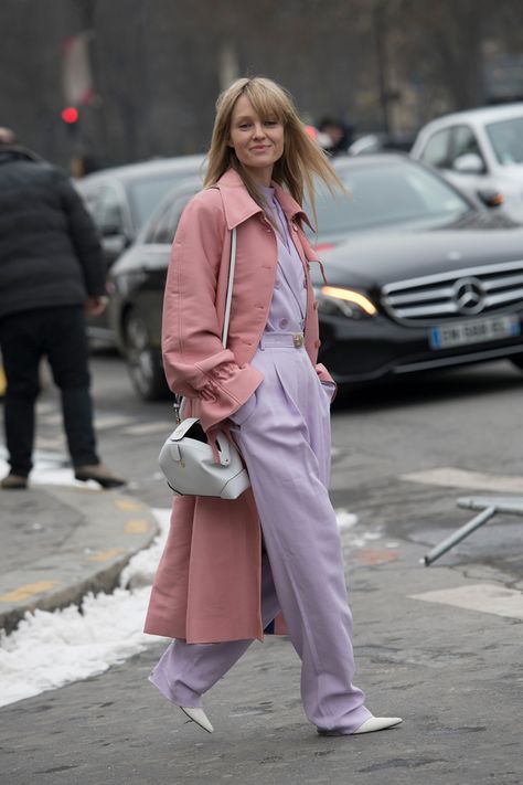 Mauve Outfit, Spring Jumpsuits, Lavender Haze, Summer Ootd, Pastel Outfit, Influencers Fashion, Fashion 2024, Light Summer, Pink Outfit