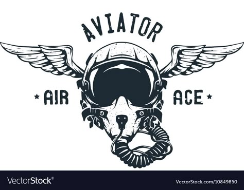 Fighter Pilot Tattoo, Fighter Pilot Helmet, Aviation Tattoo, Pilot Tattoo, Aviation Logo, Pilot Helmet, Pilots Art, Military Logo, Aviation Humor