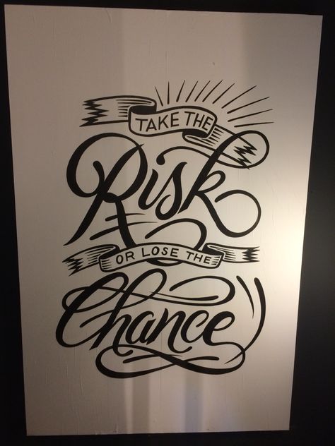 "Take the risk or lose the chance." - found in the wall at B.Amsterdam I Just Didn’t Quit Tattoo, Free My Mind Tattoo, Life Quote Tattoos For Guys, Risk Takers Tattoo, Risk Taker Tattoo Design, Chance Tattoo Ideas, Risk Tattoo For Men, Risk Taker Tattoo Stencil, Risk Tattoos