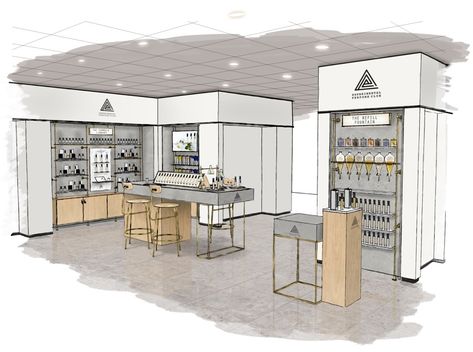 Selfridges gives consumers control of fragrance creation at new pop-up Fragrance Combinations, Fragrance Retail, Fragrance Display, Interior Design Portfolio Layout, Drawing Furniture, Fragrance Store, Perfume Store, Shop Layout, Shop Window Design