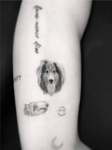 Best Celebrity Tattoos, Sheepdog Tattoo, Tatoo Dog, Tier Tattoo, Dr Woo, Frog Tattoos, Upper Arm Tattoos, Cool Small Tattoos, Tattoo Designs For Girls