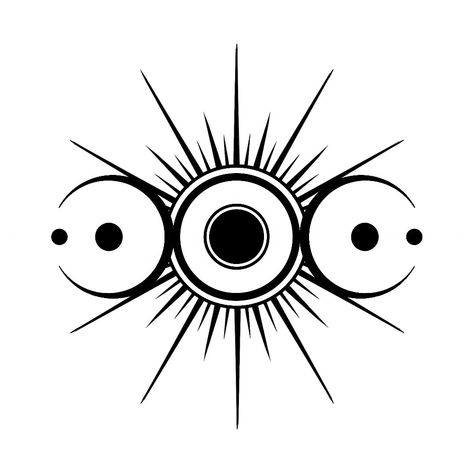 Solar Eclipse Tattoo Design, Total Solar Eclipse Tattoo, Eclipse Tattoo Minimalist, Geometric Sun Tattoo, Eclipse Symbol, Solar Eclipse Tattoo, Sun Cycle, Astral Realm, Aham Brahmasmi