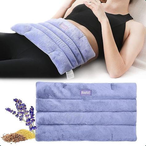 Microwavable Heating Pad for Pain Relief, Moist Heat for Cramps, Muscles, Joints, Back, Neck and Shoulders, Heat Compress Pillow, for Both Hot and Cold Therapy (Purple - Lavender Scented) Microwavable Heating Pad, Heating Pad For Cramps, Microwave Heat Pack, Heated Neck Wrap, Hot And Cold Therapy, Warm Compress, Microwave Heating Pad, Moist Heat, Muscle Relief