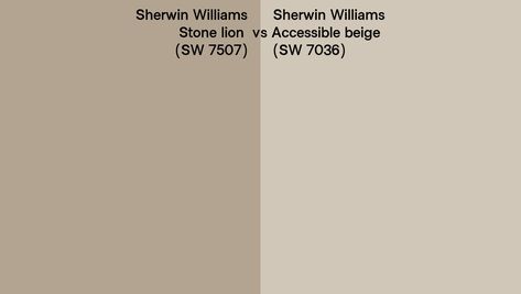 Sw Stone Lion, Stone Lion Sherwin Williams, Sherwin Williams Stone Lion, Behr Colors, Accessible Beige, Stone Lion, Greek Revival, Benjamin Moore, Sherwin Williams