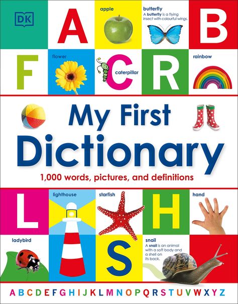 My First Dictionary: 1,000 Words, Pictures and Definitions (My First Reference) : DK: Amazon.de: Books Dictionary Book Cover, Dk Books, Colour Pictures, Picture Clues, Dictionary Book, Picture Dictionary, Kids Library, House Cottage, Early Readers