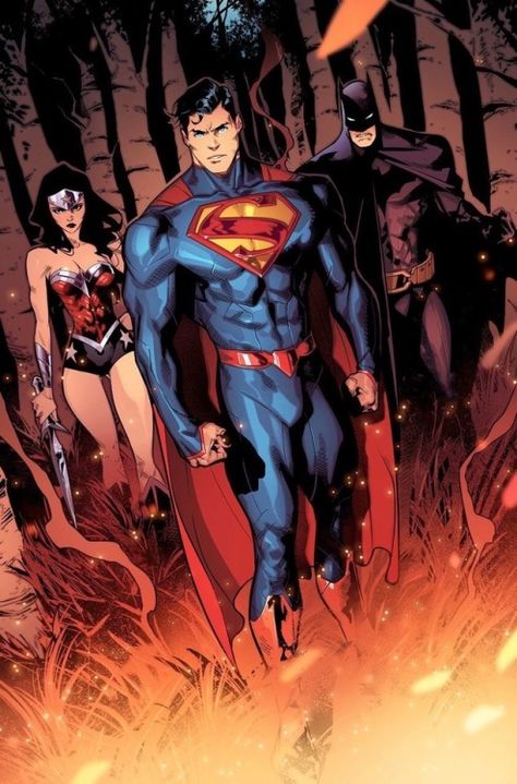 Trinity Cosmic Comics, Dc Trinity, Superman Gifts, Superman Family, Dc Comics Heroes, Superman Art, Batman Wonder Woman, Super Man, Univers Dc