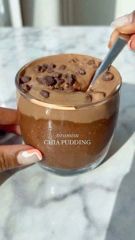 Food Addiction on Reels | foodaddiction4life · Original audio Tiramisu Chia Pudding, Breakfast In A Jar, Chia Seed Recipes Pudding, Chia Seed Recipes, Chia Pudding Recipes, Yogurt Maker, Homemade Yogurt, Medjool Dates, Healthy Food Motivation