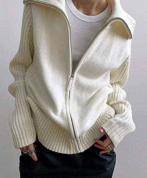 Pull Oversize, Oversized Turtleneck Sweater, Loose Cardigan, Vintage Preppy, Womens Turtleneck, Oversized Pullover, Loose Style, Long Sleeve Turtleneck, Knit Hoodie