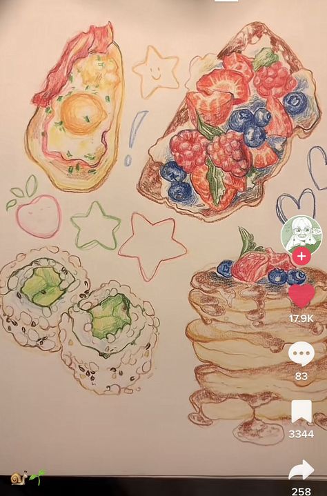 Start A New Sketchbook With Me, Food Doodle Art, Food Drawing Sketches, Food Sketches, Recipe Art, Food Sketch, Food Illustration Art, Sketchbook Art Journal, Art Diary