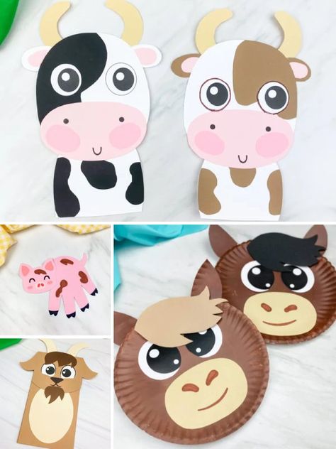 These easy and fun animal crafts for kids are great whenever boredom strikes! Choose from fish crafts, butterflies, monkey, fox, hedgehog, lion, unicorn and so many more. Most come with a free printable template and they're great for doing at home or at school. Perfect for preschool, prek and kindergarten children.rnrn#simpleeverydaymom #animalcrafts #kidscrafts #craftsforkids #kidsactivities #monkeycrafts #summercrafts #wintercrafts #fallcrafts #springcrafts #preschool #kindergarten Easy Farm Animal Crafts For Preschoolers, Pets Crafts Preschool, Animal Crafts For Kids Easy, Easy Animal Crafts, Lion Unicorn, Bee Crafts For Kids, Monkey Crafts, Farm Animal Crafts, Pig Crafts