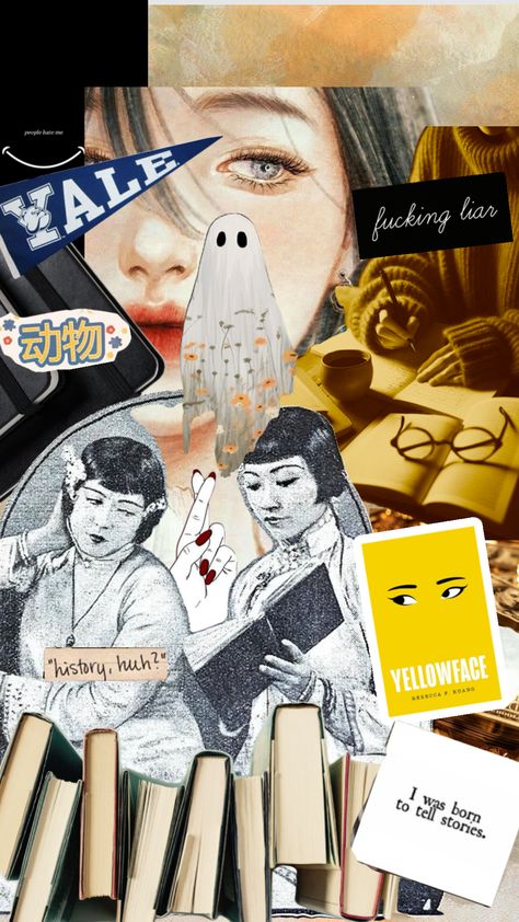 Yellowface - R F Kuang #bookshuffles #yellowface Yellow Face Rf Kuang Book, Yellowface By Rf Kuang Aesthetic, Yellowface Aesthetic, Yellowface By Rf Kuang, Yellowface Book, Rf Kuang, R F Kuang, Books Art, Book Aesthetic