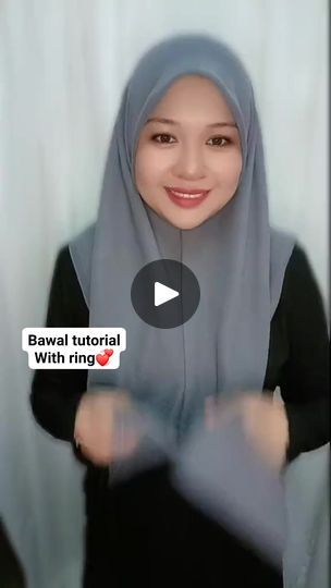 Tutorial Tudung, Hijab With Necklace Tutorial, Indonesian Hijab Style Tutorial, Tutorial Tudung Shawl, Cara Pakai Tudung Shawl, Band