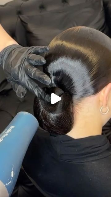 Ballroom Hair Tutorial, Ballroom Hairstyles Competition, Latin Competition Hair, Slick Back Low Bun, Ballroom Competition Hair, Ballroom Hairstyles, Dancesport Hair, Ballroom Dance Hair, Slick Bun