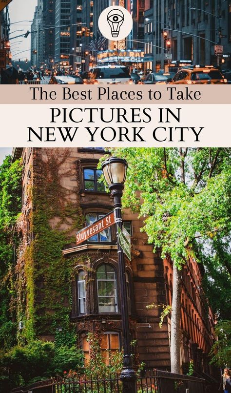 Discover the best places to take pictures in NYC when traveling to NYC for the first time and locals! These are the most instagrammable places in NYC to visit, and the best photography spots in New York City! free things to do in nyc | best places to visit in nyc | best photo spots in nyc | nyc travel bucket list | what to do in nyc | nyc places to visit in summer | nyc places to visit fall | what to do in nyc in winter | best things to do in nyc for tourists | nontouristy things to do in nyc Nyc Places To Take Pictures, Places To Take Pictures In Nyc, New York Instagram Spots, Best Picture Spots In Nyc, Nyc Places To Visit, Pictures In Nyc, Places To Visit In Nyc, Best Cafes In Nyc, Most Instagrammable Places In Nyc