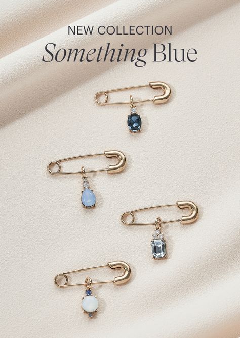 Olive & Piper - Something Blue just dropped 💙 👀 Inspired... | Facebook Ocean Hues, Blue Charm, Blue Pin, Ocean Colors, Semi Precious Gems, Sapphire Color, Experience Gifts, Blue Gems, Rose Gold Jewelry