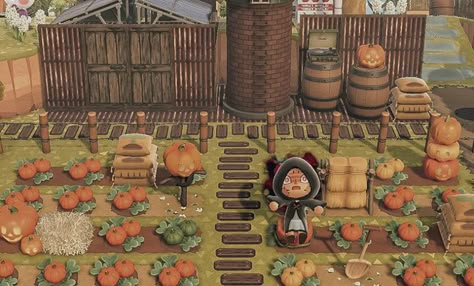 Pumpkin Farming, Cottage Core Animal Crossing, Patch Aesthetic, Cottagecore Animal Crossing, Acnh Cottagecore, Animal Crossing 3ds, Animals Crossing, Ac New Leaf, Animal Crossing Guide