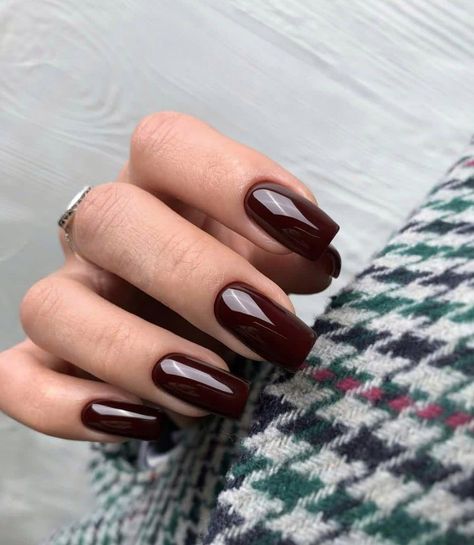 Shellac Nails Fall, Brown Acrylic Nails, Kutek Disney, Brown Nails Design, October Nails, Nagel Tips, Smink Inspiration, Casual Nails, Classy Acrylic Nails