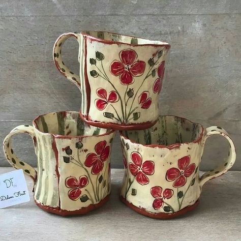 Ceramic Mugs Handmade, Mugs Handmade, Future Room, Pretty Mugs, Keramik Design, Pottery Crafts, Ceramics Pottery Art, Ceramic Set, Ceramics Ideas Pottery