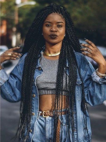 Senegalese Twists, Senegalese Twist, Long Braids, Twist Braids, Popular Hairstyles, Twist Hairstyles, Styling Ideas, Afro Hairstyles, Black Girls Hairstyles