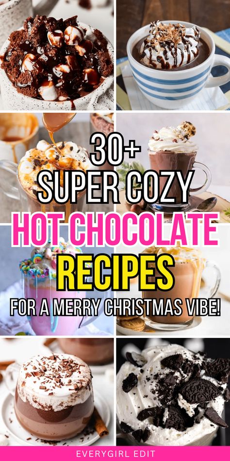 hot chocolate recipes, hot chocolate recipe, hot chocolate recipes 2024, hot chocolate recipe 2024, best hot chocolate recipes, best hot chocolate recipe, Christmas hot chocolate recipes. Unique Hot Chocolate Recipes, Ice Cream Hot Chocolate, Specialty Hot Chocolate, Hot Chocolate Flavors, Chocolate Recipes With Cocoa Powder, Cocoa Powder Hot Chocolate, Recipes With Cocoa Powder, Fancy Hot Chocolate, Crock Pot Hot Chocolate Recipe