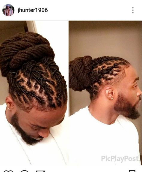 Male Locks Hairstyle, Male Loc Hairstyles, Male Dreadlock Hairstyles, Loc Styles For Men Long, Braided Locs Men, Male Loc Styles, Modern Hairstyles For Men, Braided Locs, Mens Dreadlock Styles