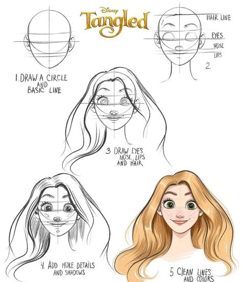 Disney Style Drawing, Disney Drawing Tutorial, Disney Art Style, Disney Character Drawings, Disney Character Drawing, الفن الرقمي, Disney Drawings Sketches, Character Drawings, Drawing Cartoon Characters