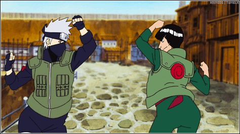 Kakashi and Guy-rock paper scissors Kakashi And Guy, Photo Naruto, Naruto 1, Naruto Gif, Jinx League Of Legends, Kakashi Sensei, Naruto Series, Naruto Kakashi, Naruto Pictures