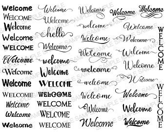 Welcome Clipart, Welcome Calligraphy, Welcome Png, Welcome Script, Welcome Font, Calligraphy Welcome, Welcome Words, Welcome Svg, Fonts Handwriting Alphabet