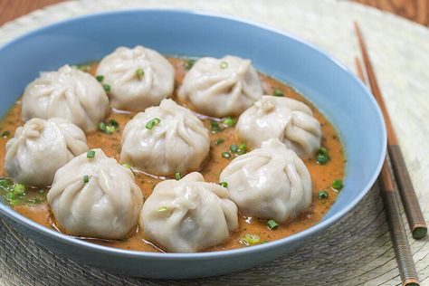 Pork momo, Nepalese style pork dumplings Pork Momo Recipe, Jhol Momo, Nepali Cuisine, Nepali Momo, Momo Recipe, Dragon Food, Momos Recipe, Nepali Food, Pork Dumplings