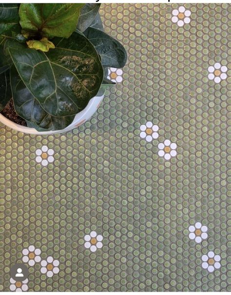 Penny Tile, Tile Inspiration, Décor Diy, Kids' Bathroom, Home Design Decor, Dream House Decor, Tile Patterns, Tile Design, Bathroom Inspiration