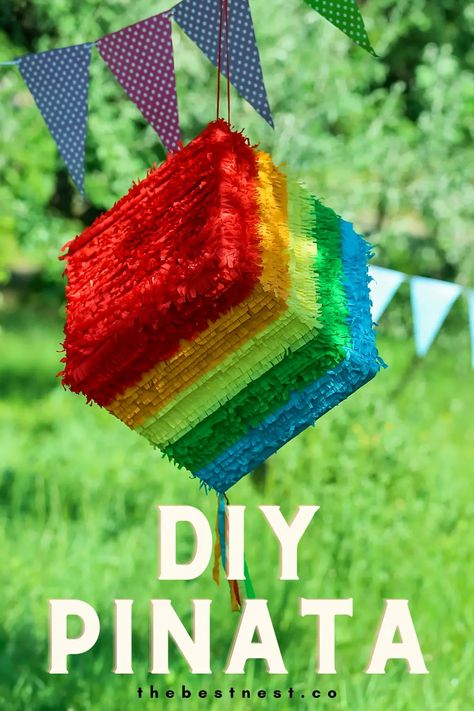 Make Your Own Pinata, Hispanic Heritage Month Crafts, Homemade Pinata, How To Make Pinata, Pinata Diy, Birthday Pinata, Piñata Ideas, 5th Birthday Party Ideas, Diy Pinata