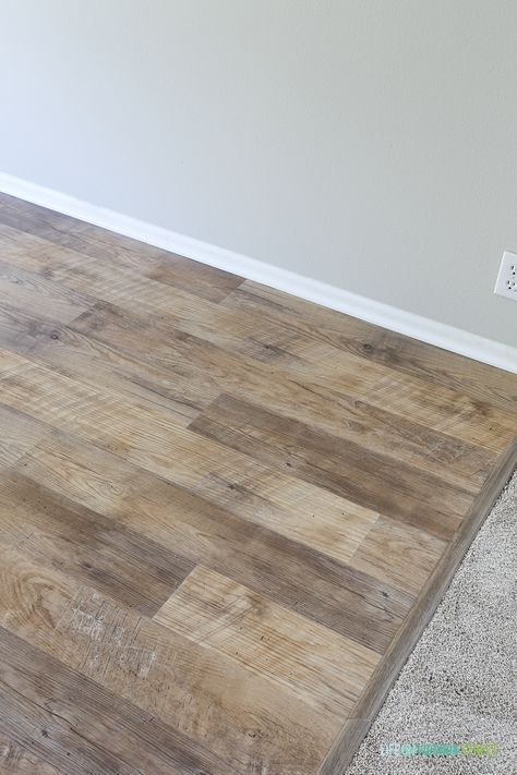 Mannington Adura Max Plank, Sherwin Williams Agreeable Gray, Mannington Adura, Agreeable Gray Sherwin Williams, Vinyl Flooring Bathroom, Waterproof Laminate Flooring, Agreeable Gray, Vinyl Tile Flooring, Rental House