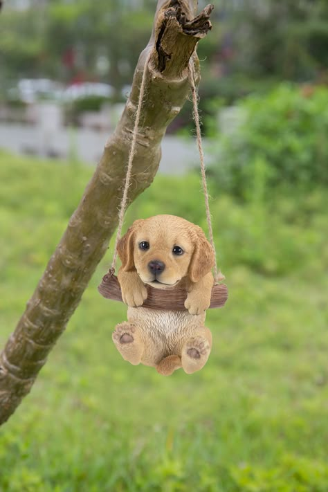 HiLine Gift Ltd. Hanging Golden Retreiver Puppy * You could get additional information at the picture link. (This is an affiliate link). Dog Tattooes, Cut Puppies, Training Aesthetic, Tattoos Dog, Domesticated Animals, Dog Valentine, Wallpaper Dog, Cute Puppy Wallpaper, Puppy Baby