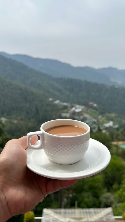 Chai, waadiyan, mashobra, shimla Good Day Images, Double Exposure Photoshop, Chai Coffee, Rihanna Cover, Instagram Design Creative, Easy Korean Words, Shimla, Indian Aesthetic, Food Snapchat