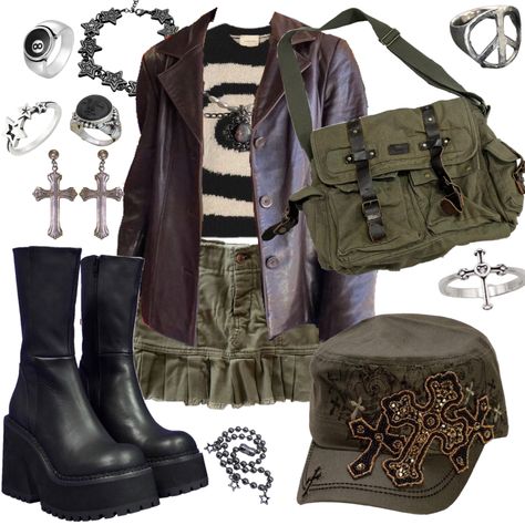 Vintage Outfits Rock, Grunge Outfit Moodboard, Final Girl Aesthetic Outfits, Female Grunge Outfits, Swampcore Outfits, Aesthetic Outfit Moodboard, Fairy Grunge Outfit Ideas, Earthy Grunge Outfits, Nature Outfits Aesthetic