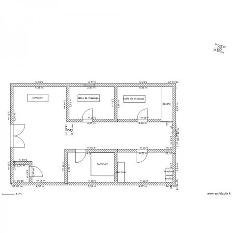 Spa Plan, Deco Spa, Massage Room Design, Spa Massage Room, Studio Floor Plans, Office Floor Plan, Spa Studio, Esthetics Room, Spa Room Decor