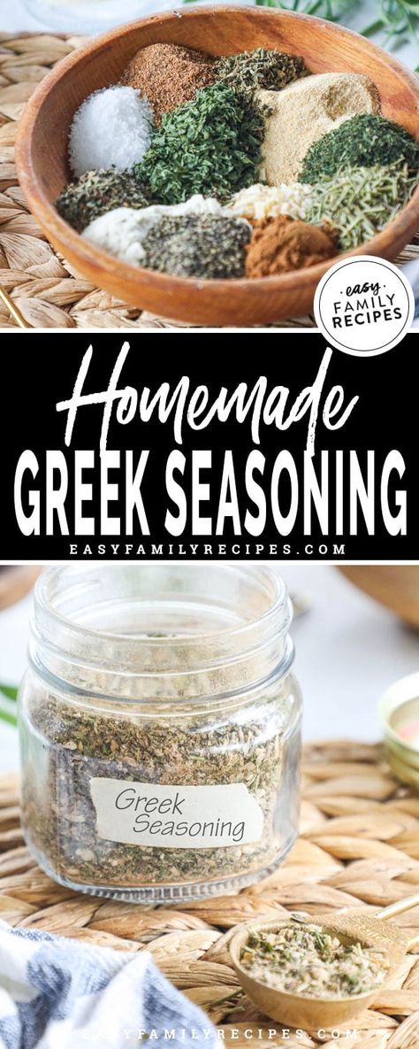 This stuff is MAGIC! This homemade Greek Seasoning blend is so good! Use it on meat, potatoes, vegetables (especially cauliflower!), and even bread or salad dressing. This stuff is basically good on everything! Besides being just plain delicious, this healthy greek seasoning is compliant with most dietary needs- whole30, paleo, low carb, keto, gluten free, dairy free, and vegan! This is perfect to make all of your Greek recipes like gyros, pitas, salads, hummus bowls and more. Best part? It is Hummus Bowls, Gyro Seasoning, Gyro Meat Recipe, Potatoes Vegetables, Greek Gyros, Keto Gluten Free, Hummus Dip, Meat Seasoning, Greek Seasoning