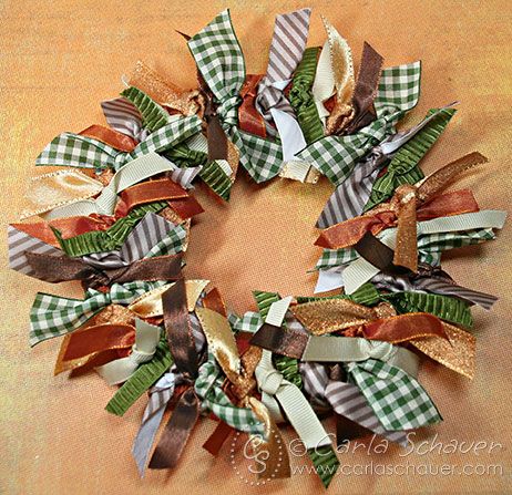 Fall Crafts Easy, Netting Wreath, Tissue Paper Wreaths, Fall Diy Decorations, Fall Ribbon Wreath, Cheap Wreaths, Ribbon Leaves, Garlands Diy, Leaves Craft