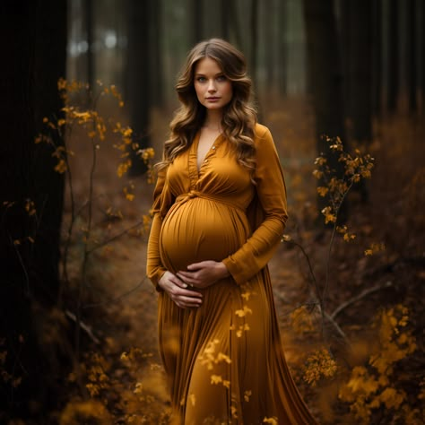 Fall Foliage Maternity Shoot, Maternity Photo With Flowers, Pumpkin Patch Maternity Photoshoot, Maternity Shoot Makeup Ideas, Woodland Maternity Shoot, Pregnancy Photos Autumn, Woodsy Maternity Pictures, Autumn Pregnancy Photoshoot, November Maternity Photoshoot